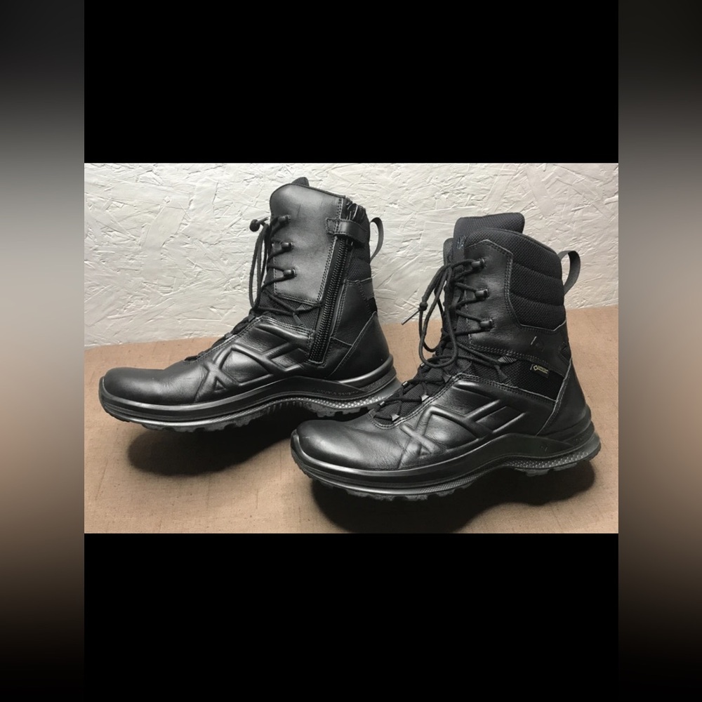 No Inserts Haix Black Eagle Tactical 2.0 GTX Men's Boots Side Zip Black Size 10M
